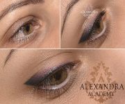 sminktetoválás képzés szemhéj tetoválás Alexandra Academy 25